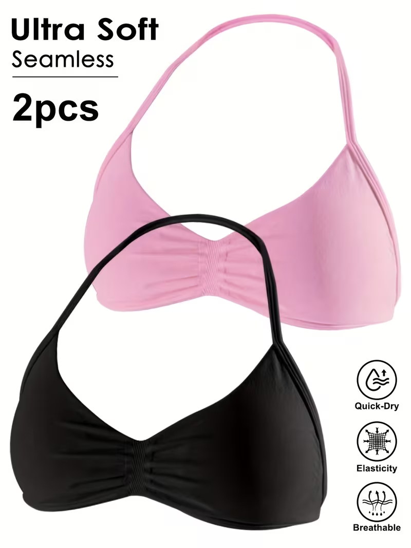 Crop Top Crochet - 2 stuks Naadloze Sexy Open Back
