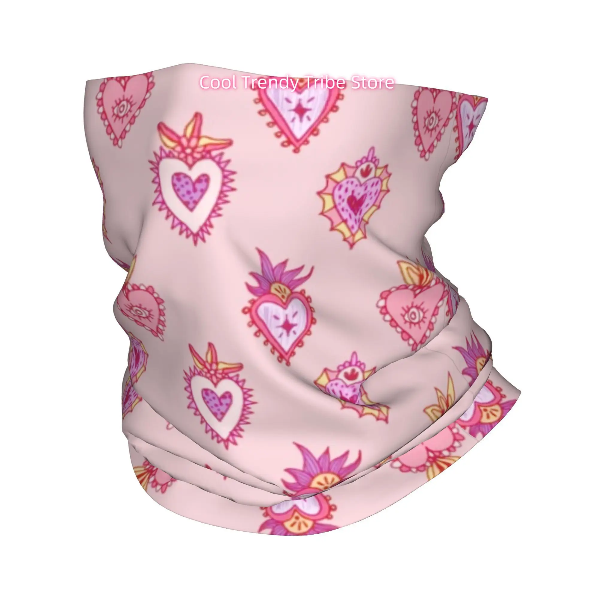 Headband Summer Knit - Roze Mexicaanse Heilig Hart Romantische Folk