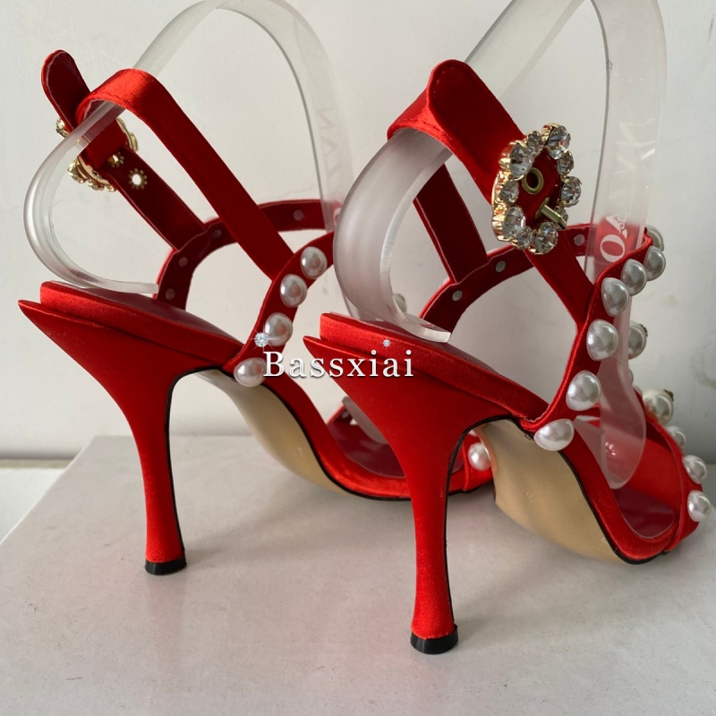 Parel Kraal Decor T-Strap Naal - Sandal Strappy Heeled recensie en prijs