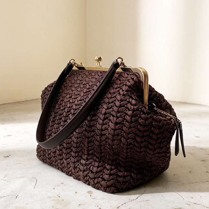 Handgeweven Kisslock Frame Sch - Crochet Bag Raffia recensie en prijs