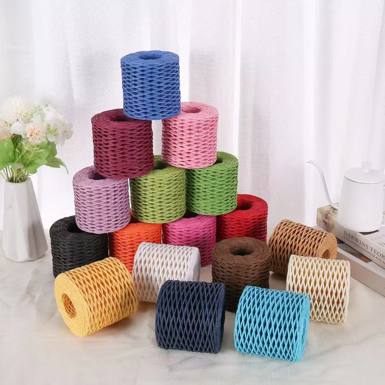 190g Raffia-garen, stropapierg - Crochet Bag Raffia recensie en prijs