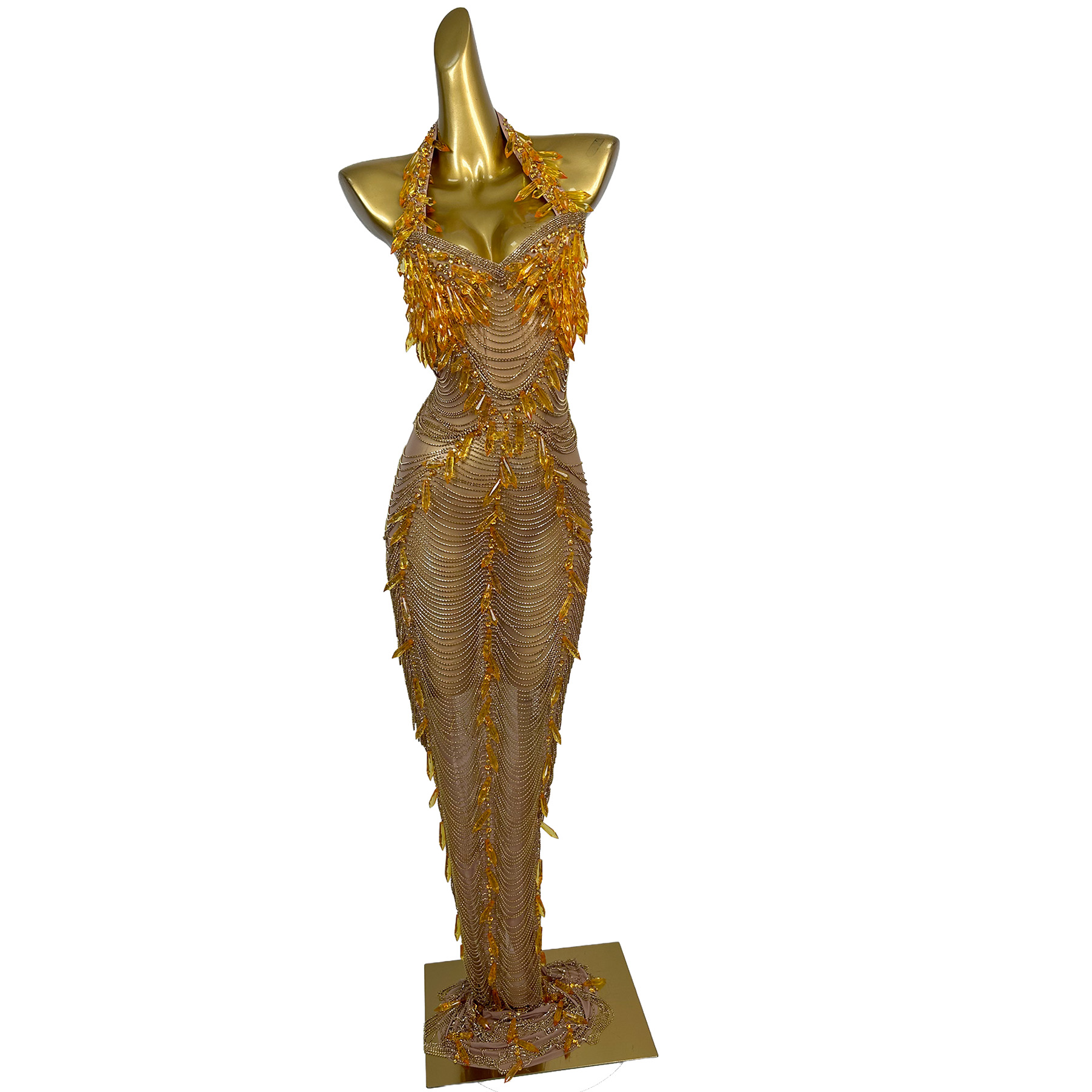 Ailisi Dames Luxe Gouden Krist - Maxi Dress Halter recensie en prijs