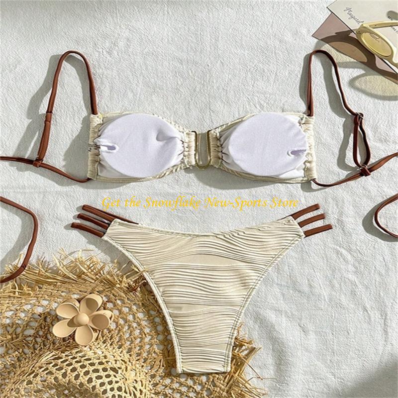 E56D Bandeau-badpak met ruches - Swimsuit Bikini Ruched recensie en prijs