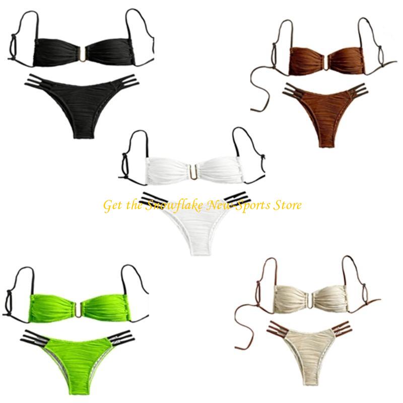 E56D Bandeau-badpak met ruches - Swimsuit Bikini Ruched recensie en prijs