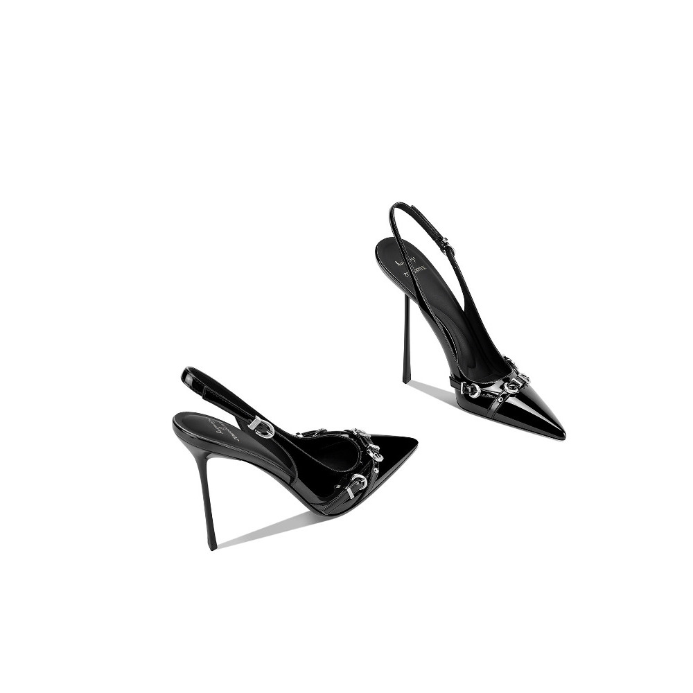 Modellen zwarte sandalen met s - Sandal Strappy Heeled recensie en prijs