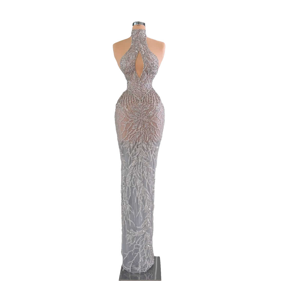 Strakke avondjurken met halter - Maxi Dress Halter recensie en prijs