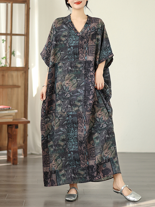 Zomerse bloemenprint vakanties - Linen Dress Wrap recensie en prijs